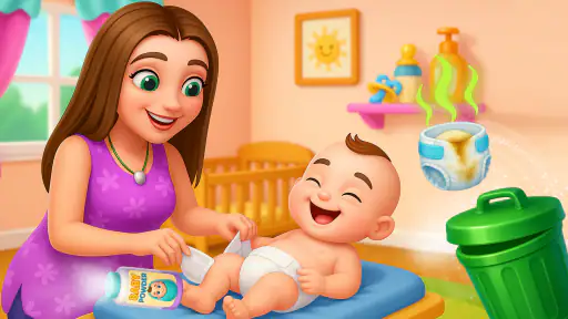 मम्मी बेबी केयर गेम screenshot