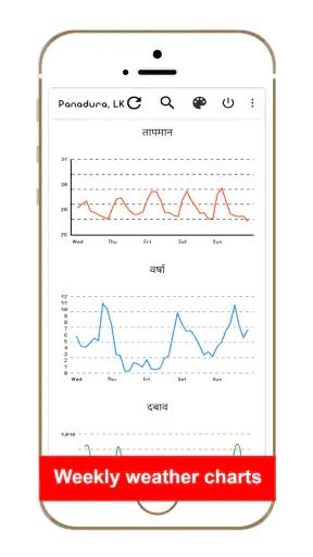 Hindi Weather App screenshot