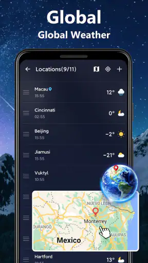 मौसम - लाइव रडार और विजेट screenshot