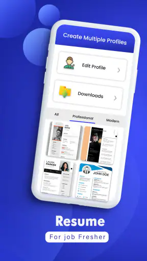 रिज्यूमे मेकर - CV बिल्डर screenshot