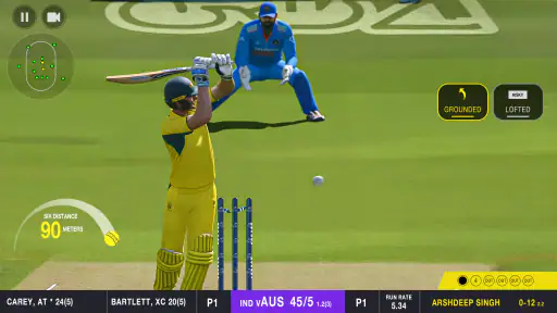 रियल चैम्पियनशिप क्रिकेट गेम screenshot