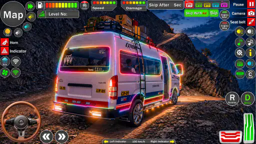वैन ड्राइविंग दुबई वैन गेम screenshot