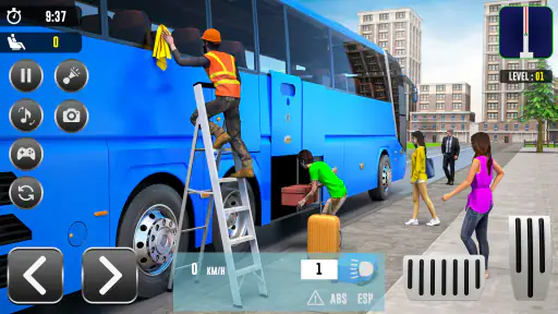 शहर बस 3D आधुनिक बस वाला गेम screenshot