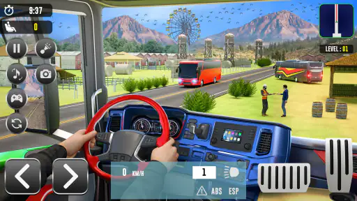 शहर बस 3D आधुनिक बस वाला गेम screenshot