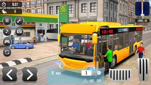 शहर बस 3D आधुनिक बस वाला गेम screenshot