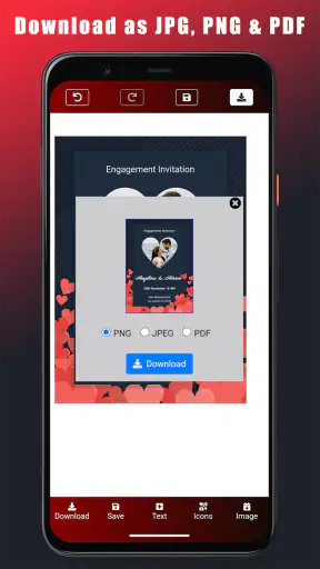 सगाई का निमंत्रण कार्ड screenshot