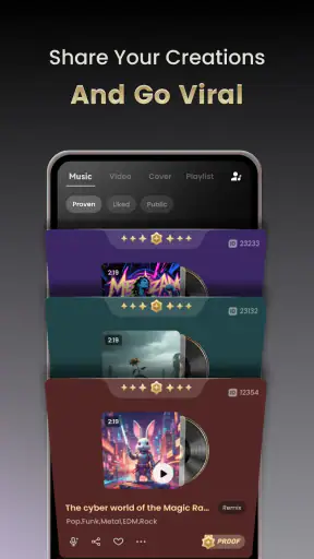 संगीत AI: कवर सॉन्ग जेनरेटर screenshot