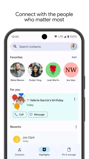 संपर्क screenshot