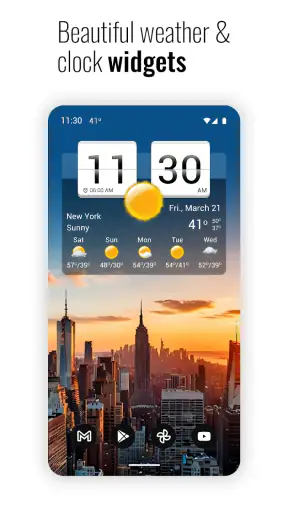 सेंस फ्लिप क्लॉक और वेदर प्रो screenshot