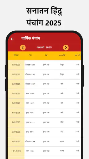 हिंदू कैलेंडर पंचांग २०२६ screenshot