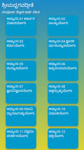 ಶ್ರೀ ಭಗವದ್ಗೀತೆ ಶ್ಲೋಕ ಅರ್ಥಸಹಿತ screenshot