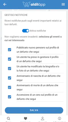 Aldilapp screenshot