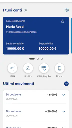 Allianz Bank screenshot