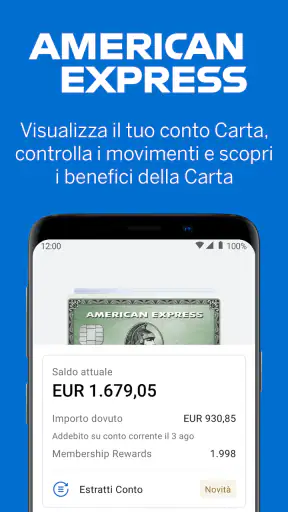 Amex Italia screenshot