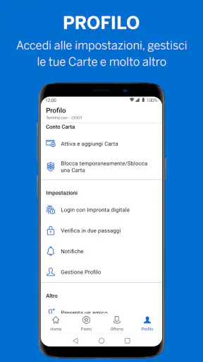 Amex Italia screenshot