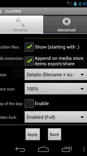 AndSMBPro screenshot