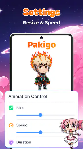 Anime Shimeji Pets On Screen screenshot