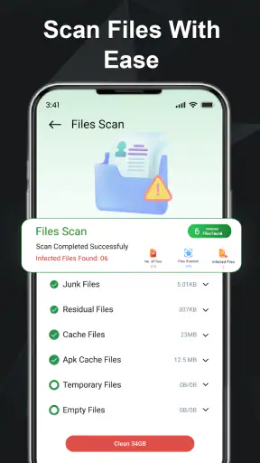 Antivirus: Pulizia spazzatura screenshot