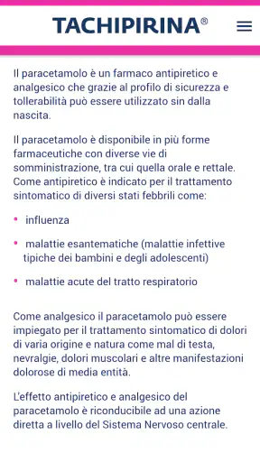 App Dosaggi Tachipirina screenshot