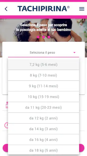 App Dosaggi Tachipirina screenshot