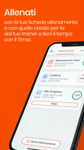 APP Palestre screenshot