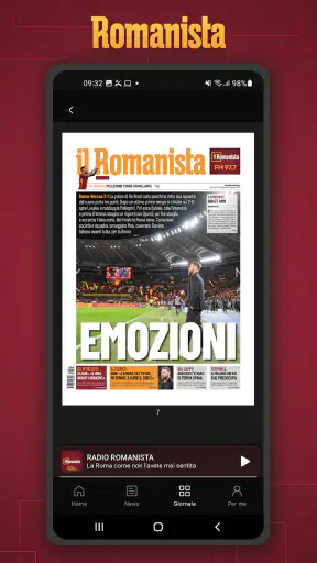 App Romanista screenshot