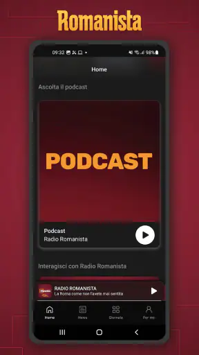 App Romanista screenshot