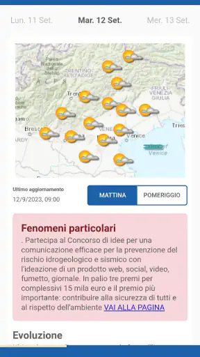ARPAV Meteo screenshot