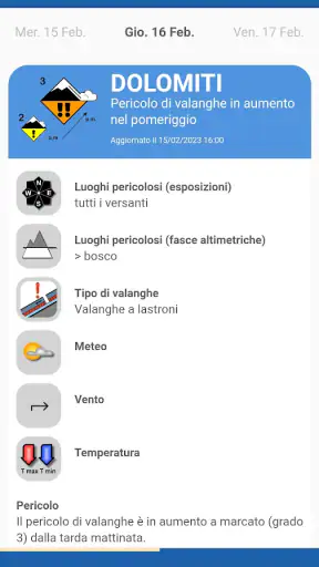 ARPAV Meteo screenshot