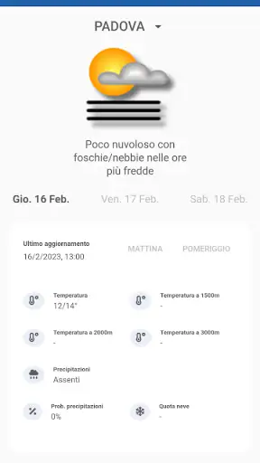 ARPAV Meteo screenshot