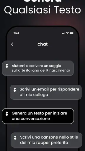 Chat AI: Chiedi all'Agente screenshot
