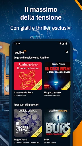 Audible: audiolibri e podcast screenshot