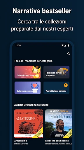Audible: audiolibri e podcast screenshot