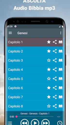 Audio Bibbia Italiano mp3 app screenshot