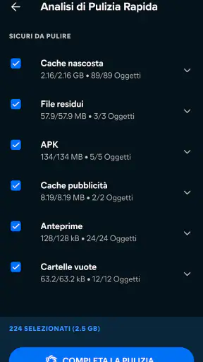 Avast Cleanup: Pulizia screenshot