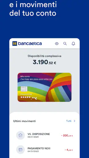 Banca Etica screenshot