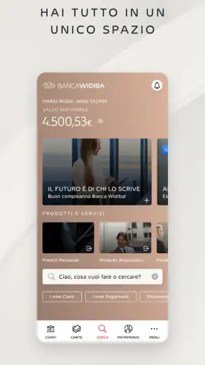 Banca Widiba screenshot