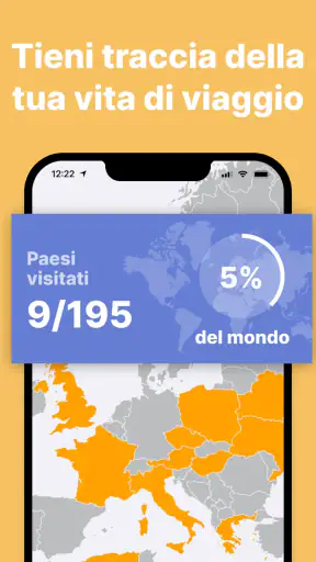 been: segna paesi visitati screenshot