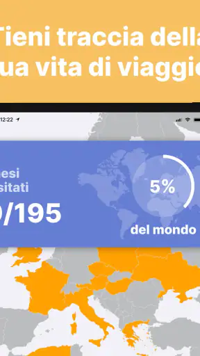 been: segna paesi visitati screenshot