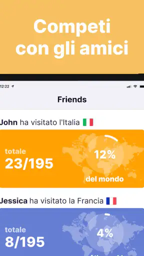been: segna paesi visitati screenshot