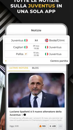 Bianconeri Live: App di calcio screenshot