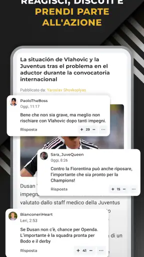 Bianconeri Live: App di calcio screenshot