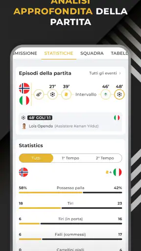 Bianconeri Live: App di calcio screenshot