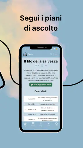 Bibbia audio in italiano screenshot