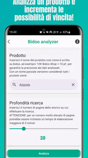 Bidoo analyzer screenshot