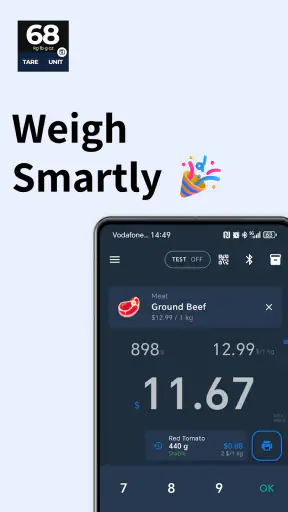 Bilancia digitale intelligente screenshot
