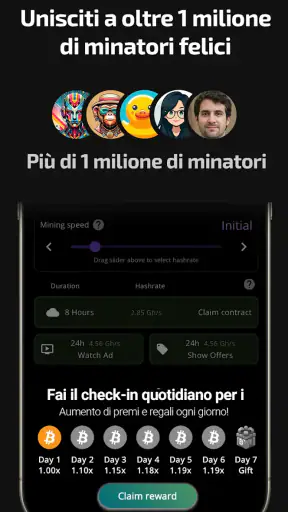 Estrazione Bitcoin (Minatore) screenshot