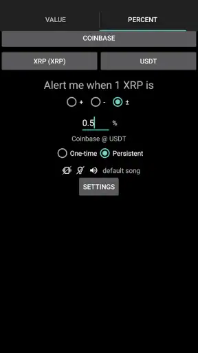 Bitcoin Ticker Widget screenshot