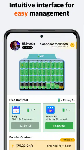 BitTycoon Lite: Mining di BTC screenshot