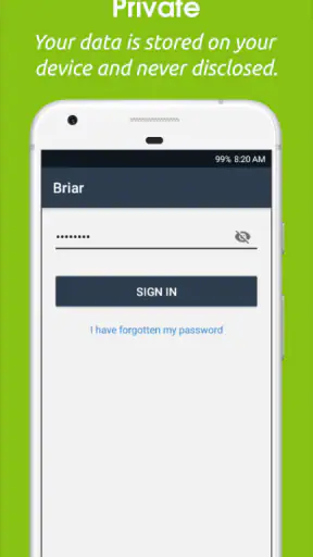 Briar screenshot